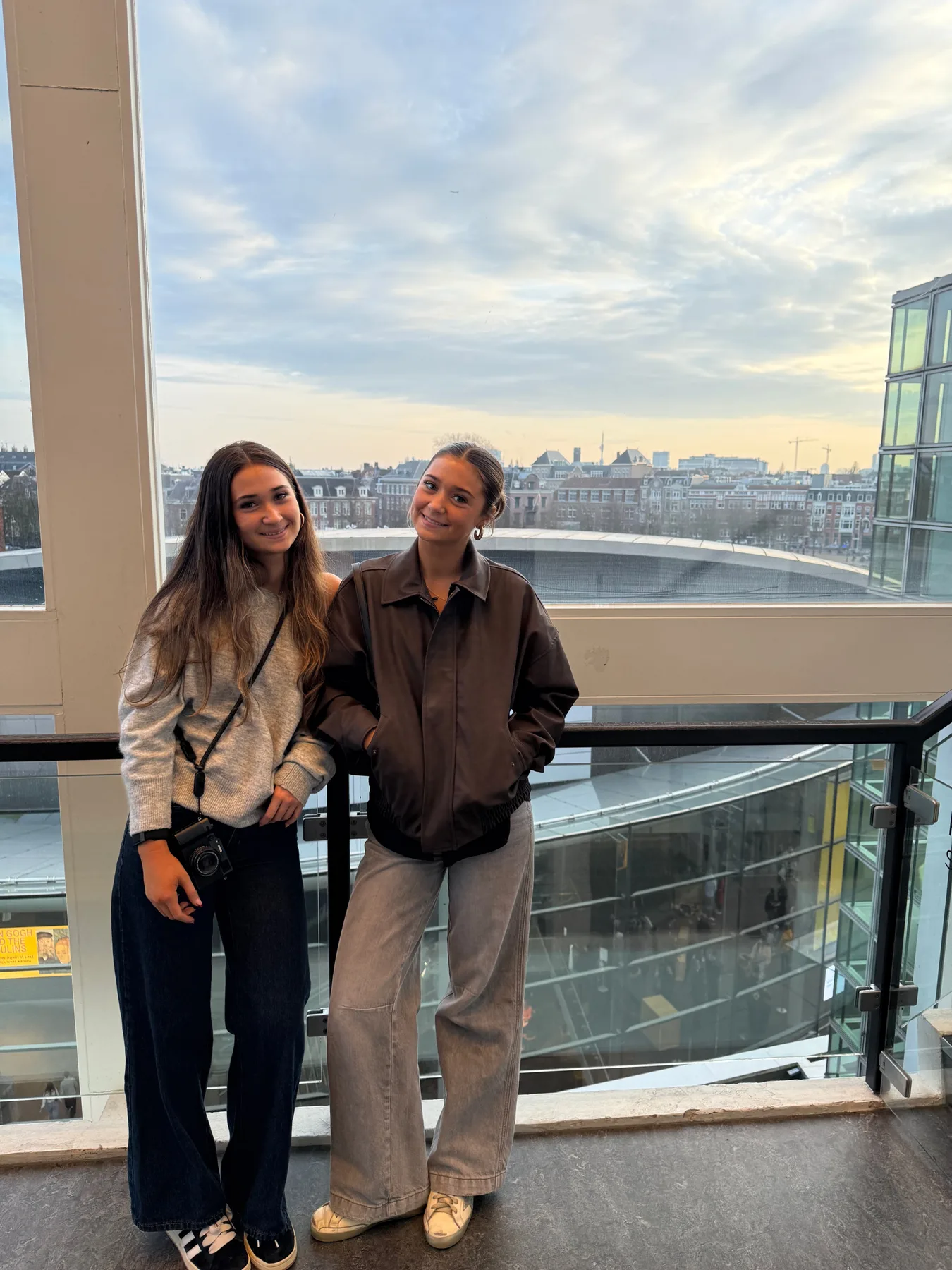 The girls together at the Van Gogh Museum