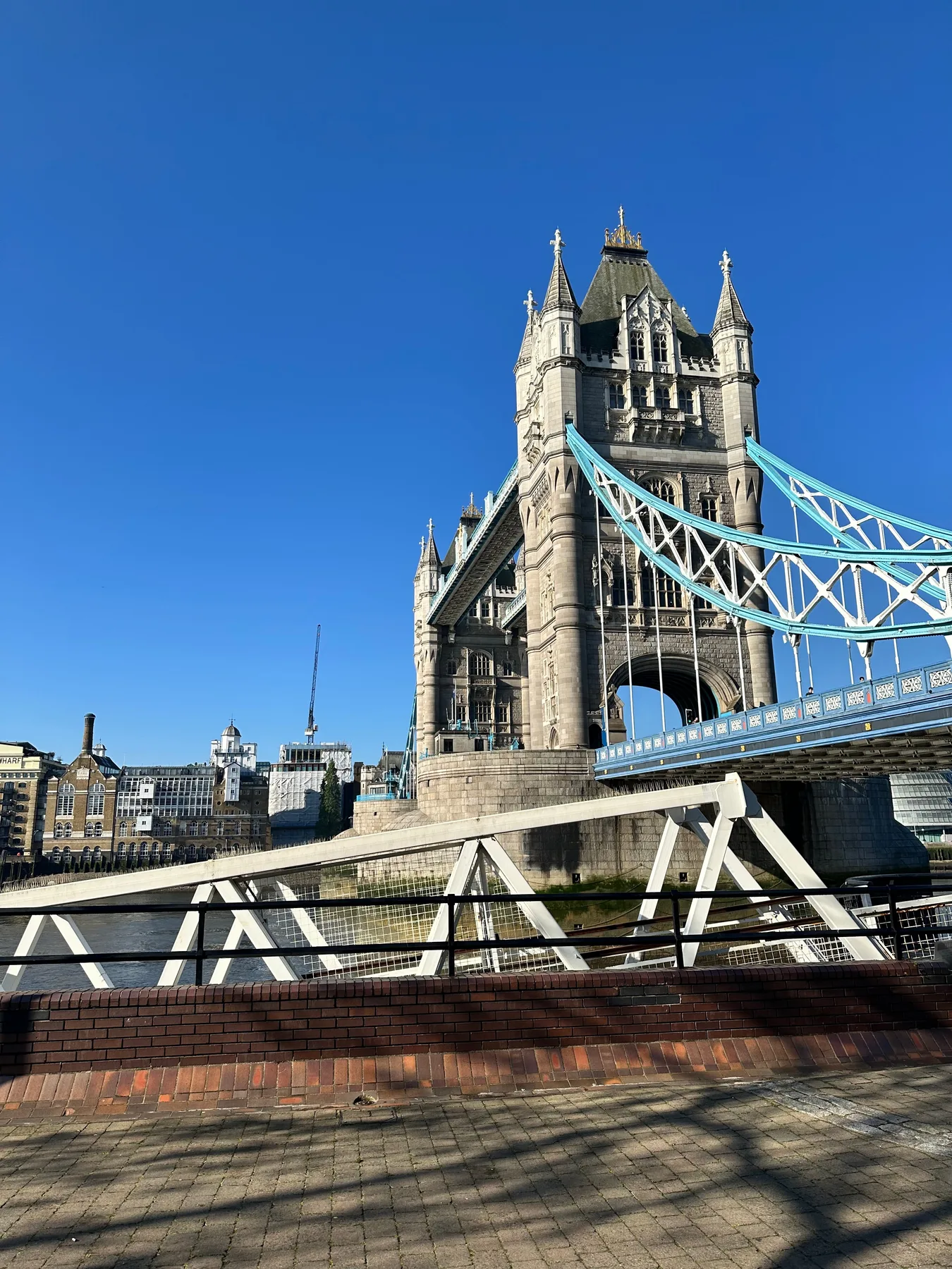 Tower Bridge seen from the riverside