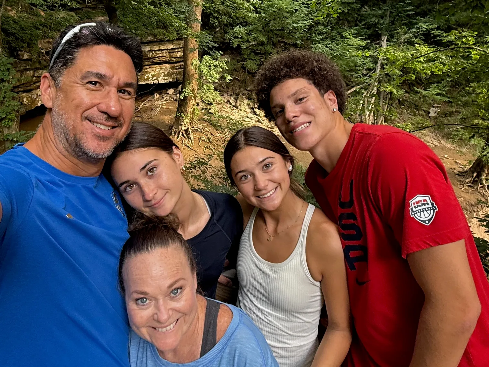 Josh and family together at Mammoth Cave National Park
